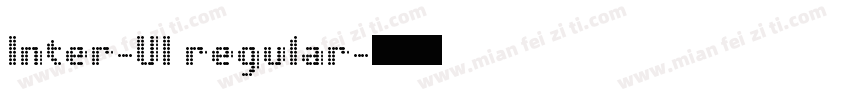 Inter-UI regular字体转换